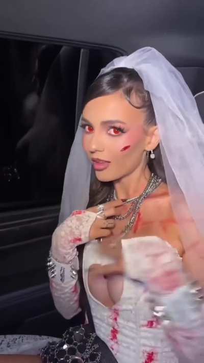 Victoria at her Love Zombie Halloween party | Tik Tok | October 2025