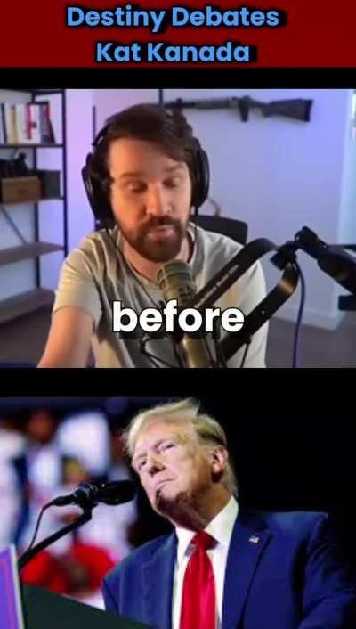 Trump Supporters Are Ignorant | Destiny Debates Kat Kanada