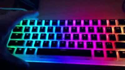 First build. Carina PCB, Gateron Yellow Switches, Random pudding keycaps I had laying around.