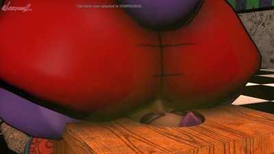 Freddy bonnie and chica fart in the face of the nortona girl 