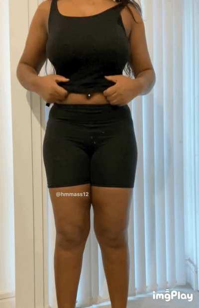 I love showing off my boobs. I hope you don’t mind seeing my chocolate titts? Maybe you can suck them!