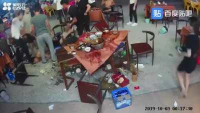 Chinese restaurant ass-kicking