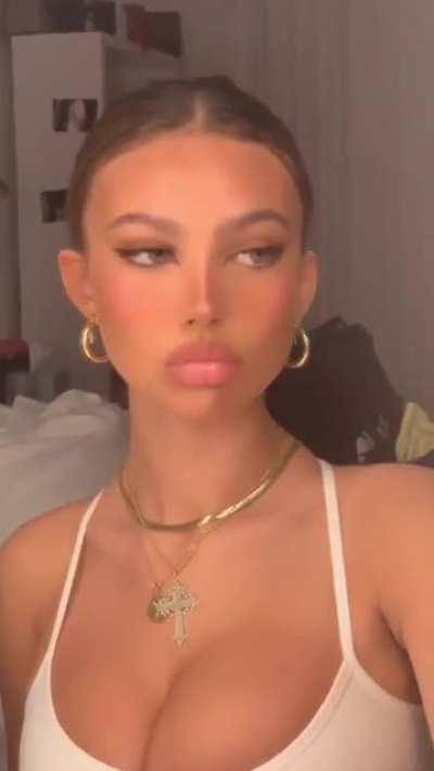 POV: The year is 2040 and she is your son’s girlfriend teasing you like this. Would you hit?