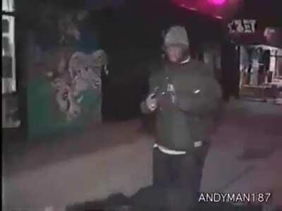 Eminem falls the ground and ahhhhvhh