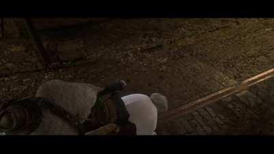 My girlfriends first red dead playthrough, had to explain this is not supposed to happen