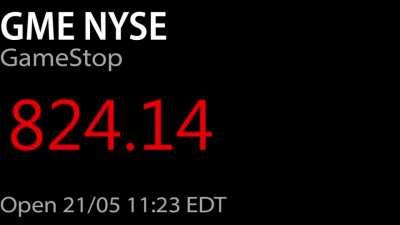 New updated $gme ticker! 🚀 -Training on the weekend! -Up’s ⬆️ and Down’s ⬇️ -Learning how to control of your emotions 🙌🏻💎. (this is just a simulation) ⚠️