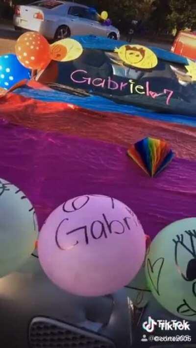 Kid has a 6ix9ine themed birthday party