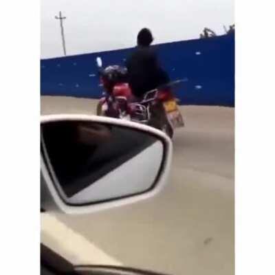 Probably if you use your hands and wear helmet then life would be easier