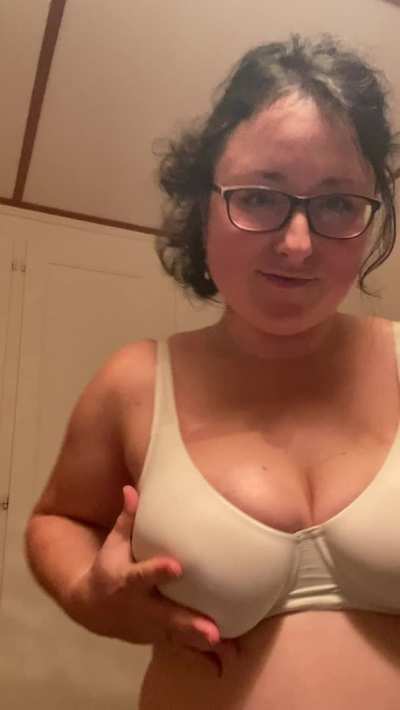 Just trying to tempt you with my boobs, is it working?