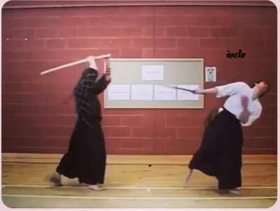 to train with a sword