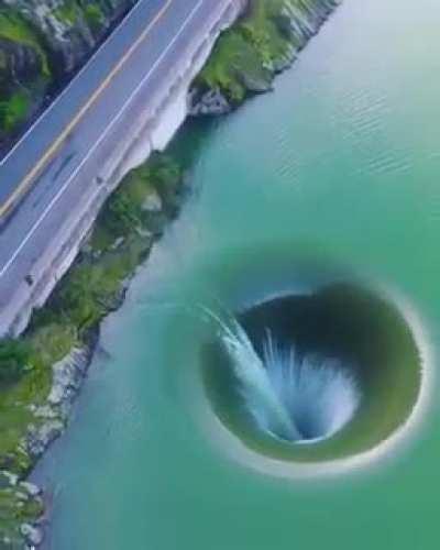The Glory Hole of lake Berryessa California