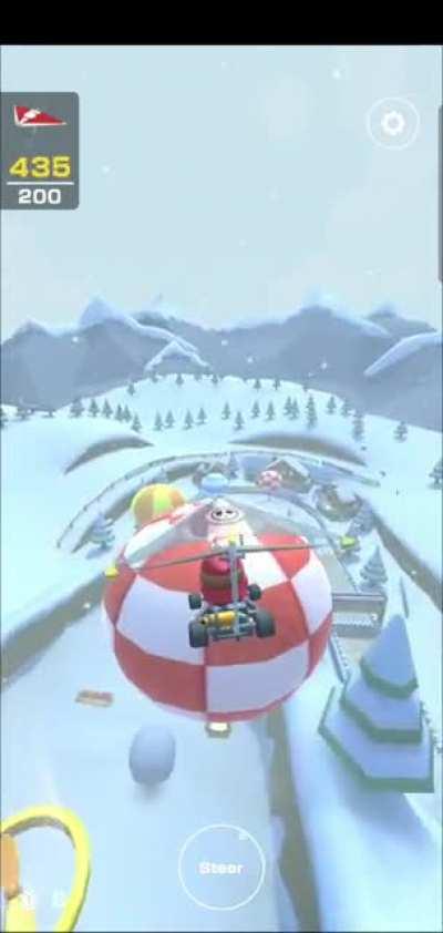 How to unlock the blue coin on the Shy Guy DK Pass glider challenge