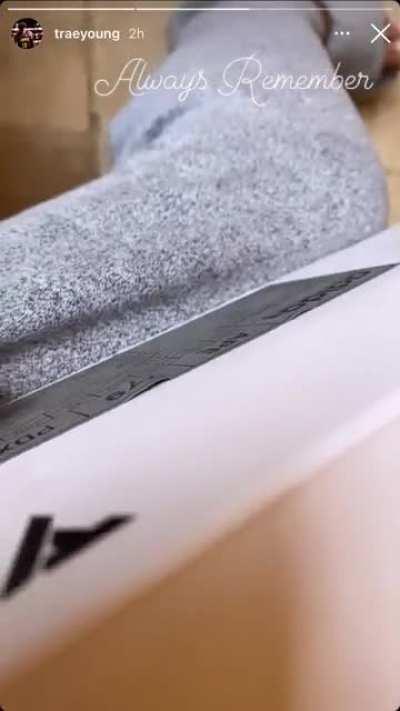 Trae hinting his new shoes👀👀