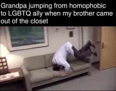 He just needed a push