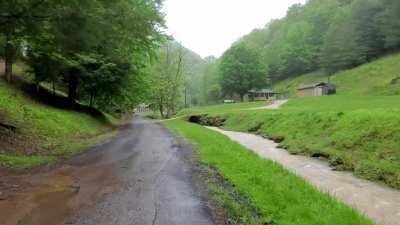 Take a walk with me somewhere in West Virginia.