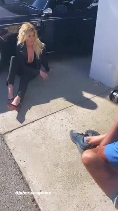 Epic Cleavage from BTS of upcoming Photoshoot