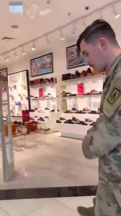 American soldiers get taunted in Poland...but resist the temptation to strike back.