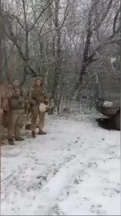 A Ukrainian 2B8 240mm mortar receives medium ratings after firing on Russian positions.