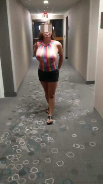 Strolling Through The Hotel...Cum Join Me In Room 69