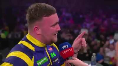 The 18-year-old Luke Littler turns on Ally Pally crowd for being booed after reaching QFs at World Darts Championship: 
