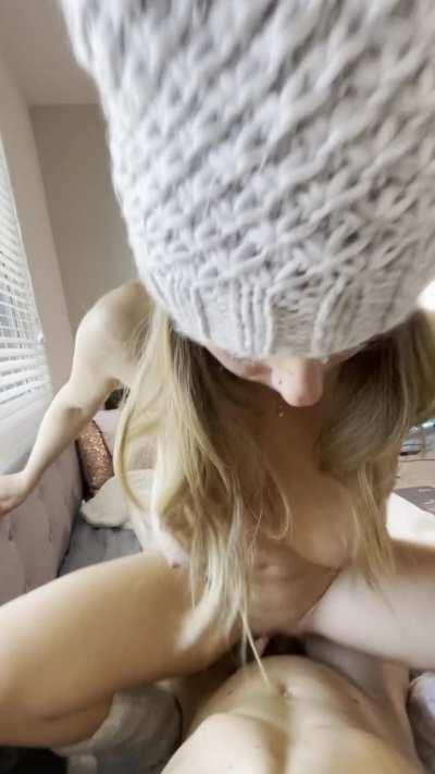 Busty Babe Riding Cowgirl