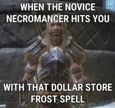 HE HIT YOU WITH THAT DOLLAR STORE FROST SPELL CAW CAW