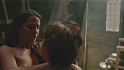 Alicia Vikander being satisfied in Tulip Fever