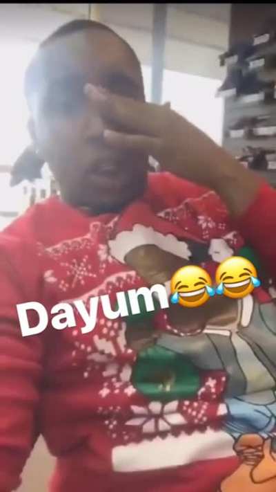 Hit his a wit dat left😂😂😂