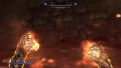 So anyway, I started blasting...