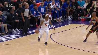[Highlight] Devin Booker with an insane steal to keep it inbounds which leads to a Torrey Craig and 1!