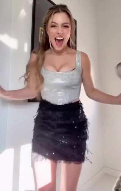 Jiggling in excitement.