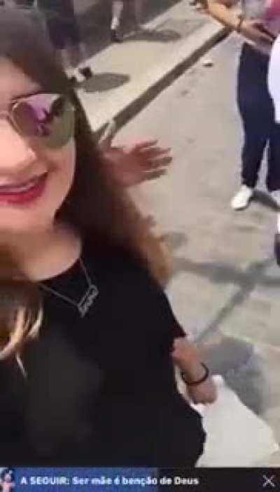 Beggar Kisses Her Randomly