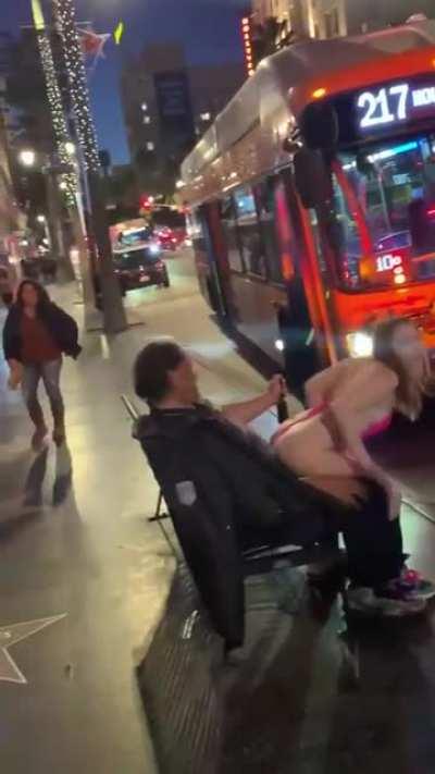 Lap dance for a homeless man