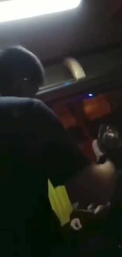 Shanghai un-uniformed man force captured protester to unlock his phone.