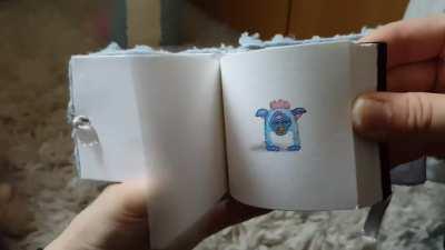 Long Furby Flipbook - my project for high school art class