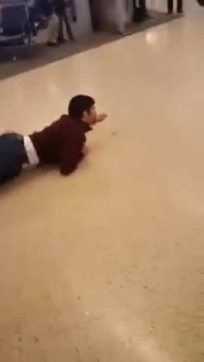 Not stopping at airport security checkpoint