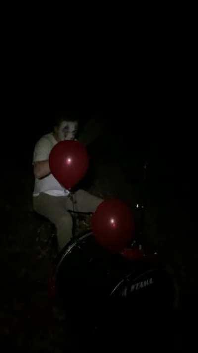 Did some clowning around last night