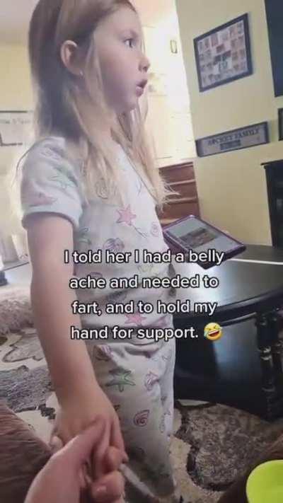 Please hold my hand while i fart