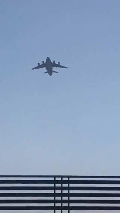 Man Falling from Airplane in Afghanistan, Fleeing Taliban