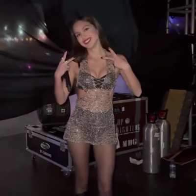 Cheeky Liv Backstage in Brazil