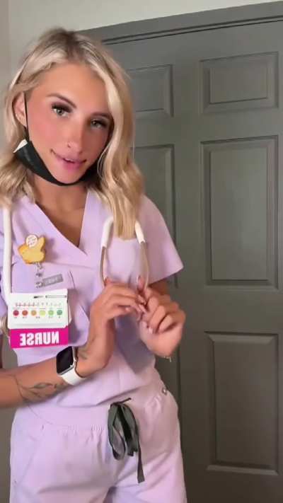 This nurse knows exactly how to make you feel better.