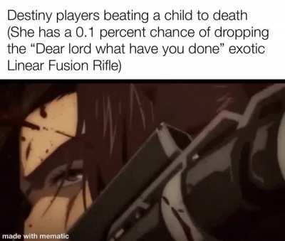 Be honest, you'd genocide an entire race if it meant a guaranteed Mythoclast drop