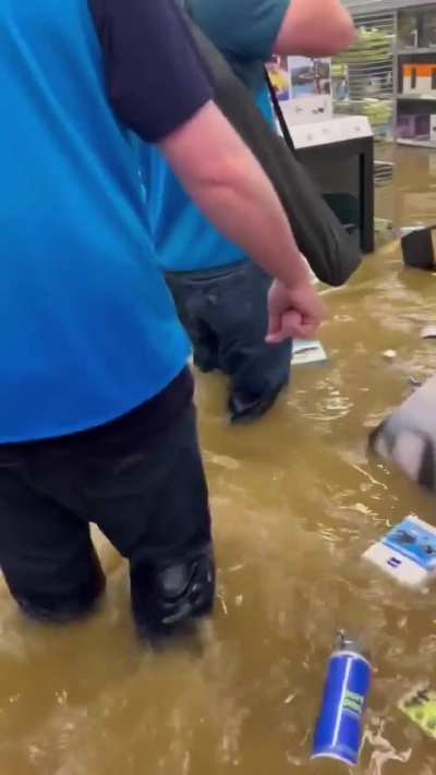 Walmart flooded after hurricane