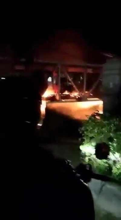 A train full of passengers collided with a truck resulting in an insane explosion