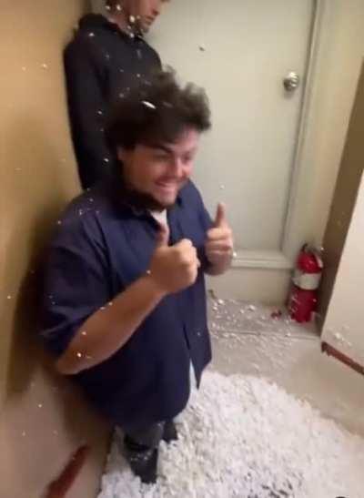 Polystyrene suffocation