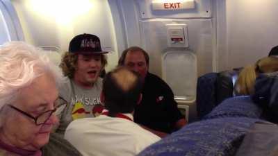 Angry drunk passenger on American Airlines flight