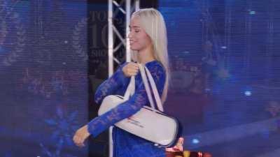 Monika's little white panties on Pearl TV