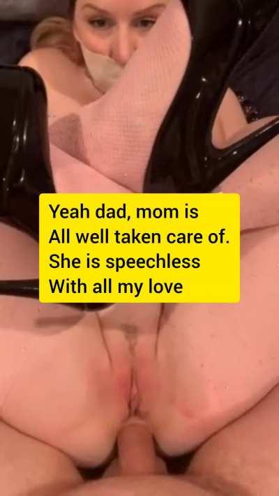 Mom loves to be used when dad's away