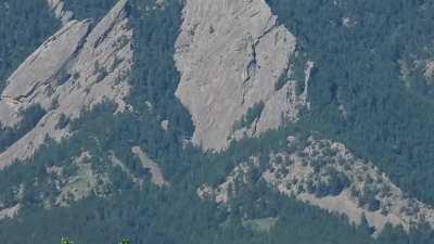 If you were climbing the First Flatiron around 9:00 this morning...I have a video of you. 3,000mm from 4.08 miles away.