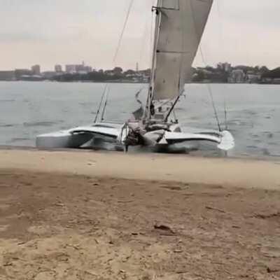 Anyone else think this boat is about to beach itself on some sand?